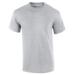 🆕 GILDAN ADULT ULTRA COTTON ROUND-NECK SHORT SLEEVE T-SHIRT - HEATHER GREY